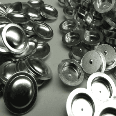 Aluminum 40ul Tipped Sample Pan & Cover Set, 6mm x 1.7mm